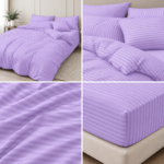 Lenjerie de pat hotel BUMBAC DAMASC cu elastic E27