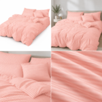 Lenjerie de pat hotel BUMBAC DAMASC cu elastic E29