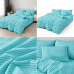 Lenjerie de pat hotel BUMBAC DAMASC cu elastic E31