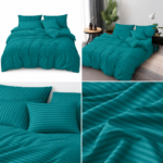 Lenjerie de pat hotel BUMBAC DAMASC cu elastic E34