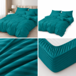 Lenjerie de pat hotel BUMBAC DAMASC cu elastic E34