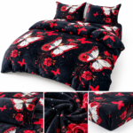 Lenjerie de pat pufoasa Cocolino cu elastic 4 piese LCE33