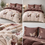 Lenjerie de pat pufoasa Cocolino cu elastic 4 piese LCE34