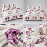 Lenjerie de pat pufoasa Cocolino cu elastic 4 piese LCE39