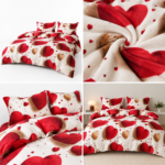 Lenjerie de pat pufoasa Cocolino cu elastic 4 piese LCE40