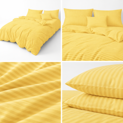 Lenjerie hoteliera Damasc pentru pat Single alb 1D40