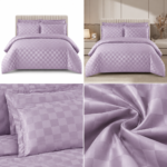 Lenjerie hoteliera din bumbac satinat cu elastic DRP07