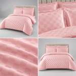 Lenjerie hoteliera din bumbac satinat cu elastic DRP08