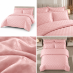 Lenjerie hoteliera din bumbac satinat cu elastic DRP08