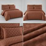 Lenjerie hoteliera din bumbac satinat cu elastic DRP10