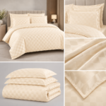 Lenjerie hoteliera din bumbac satinat cu elastic DRP12