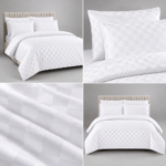 Lenjerie hoteliera din bumbac satinat cu elastic DRP14