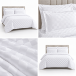 Lenjerie hoteliera din bumbac satinat cu elastic DRP14
