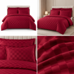 Lenjerie hoteliera din bumbac satinat cu elastic DRP18