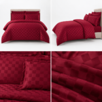 Lenjerie hoteliera din bumbac satinat cu elastic DRP18