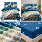 Lenjerie pat dublu 5D DIGITAL PRINT cu elastic 5D91