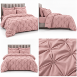 Lenjerie Uni din finet cu pliuri pink