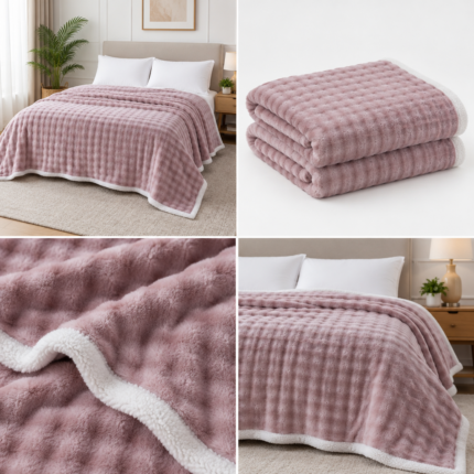 Patura pufoasa 200 x 230 cm Super elegant Pucioasa A6