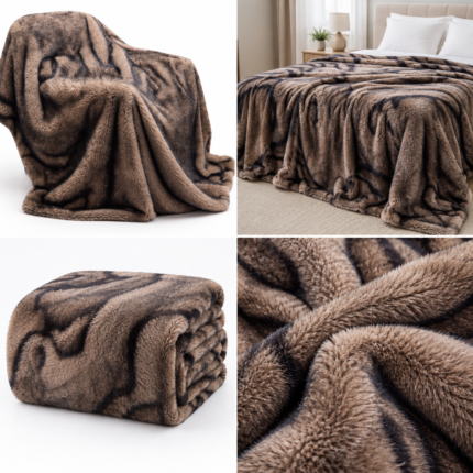 Patura pufoasa cocolino 200 cm x 230 cm  PBE10