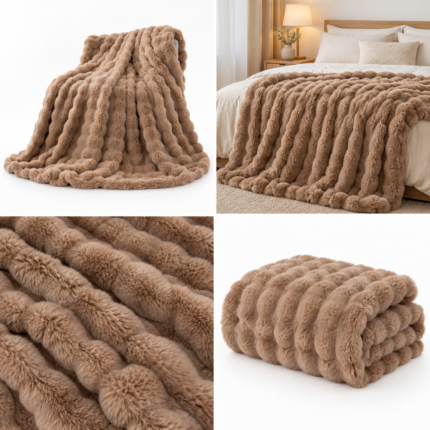Patura pufoasa cocolino 200 cm x 230 cm PBE18