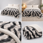 Patura pufoasa cu blanita cocolino 200 cm x 230 cm  PBE02