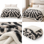 Patura pufoasa cu blanita cocolino 200 cm x 230 cm  PBE02