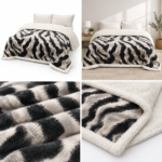 Patura pufoasa cu blanita cocolino 200 cm x 230 cm  PBE02