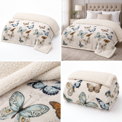 Patura pufoasa cu blanita cocolino 200 cm x 230 cm  PBE03