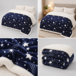 Patura pufoasa cu blanita cocolino 200 cm x 230 cm  PBE06