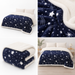 Patura pufoasa cu blanita cocolino 200 cm x 230 cm  PBE06