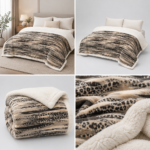 Patura pufoasa cu blanita cocolino 200 cm x 230 cm  PBE07