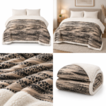 Patura pufoasa cu blanita cocolino 200 cm x 230 cm  PBE07