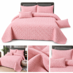 Set Cuvertura de Pat din catifea 5 piese CVU80